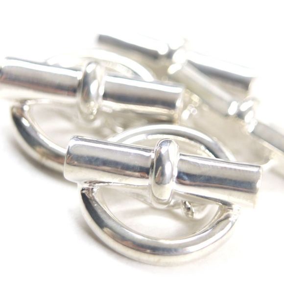 Hermes Vintage Glenan 925 Cufflinks Button Cufflinks Silver Made